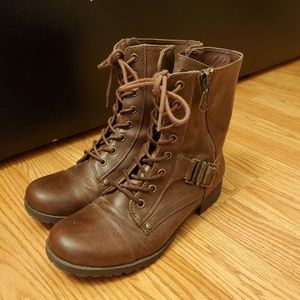G by Guess Brown Combat Boots